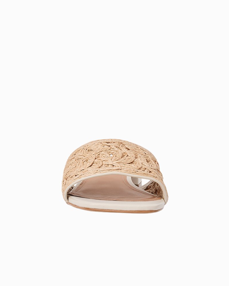 André Assous Jacin Raffia Sandals - Natural/Bone