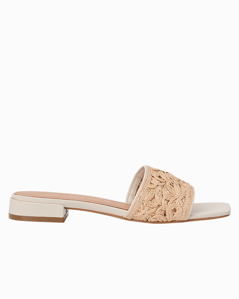 André Assous Jacin Raffia Sandals - Natural/Bone