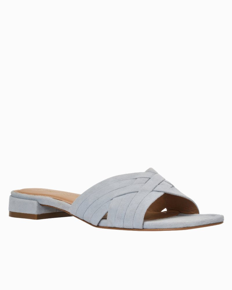 André Assous Jordan Sandals - Sky Blue Suede
