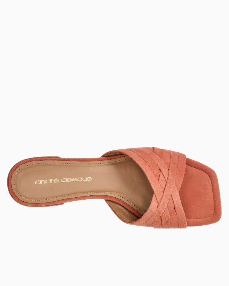 André Assous Jordan Sandals - Coral Suede