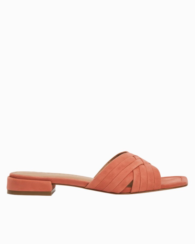 André Assous Jordan Sandals - Coral Suede