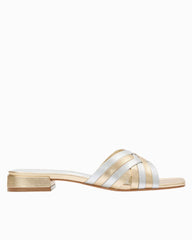 André Assous Jordan Sandals - Metallic Leather