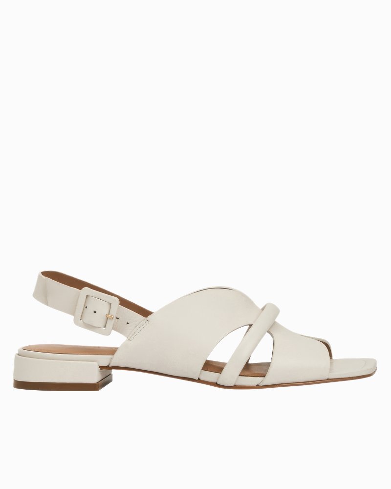 André Assous Journee Sandals - Vanilla Leather