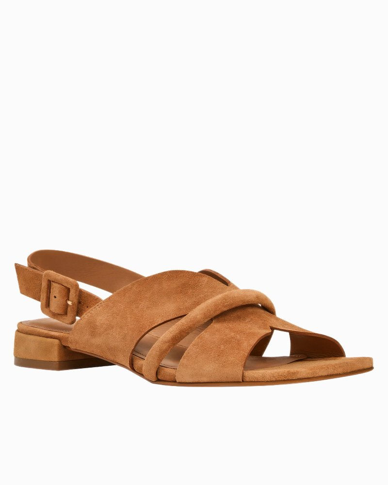 André Assous Journee Sandals - Caramel Suede
