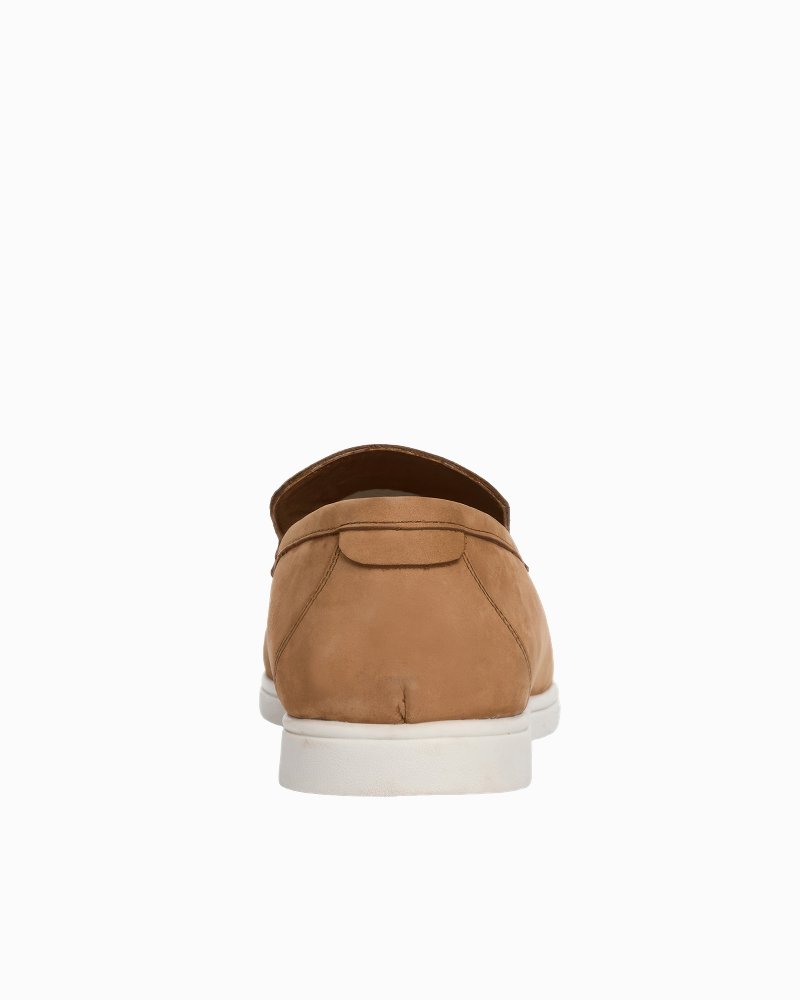 André Assous Maccan Tan Suede Loafers - Tan