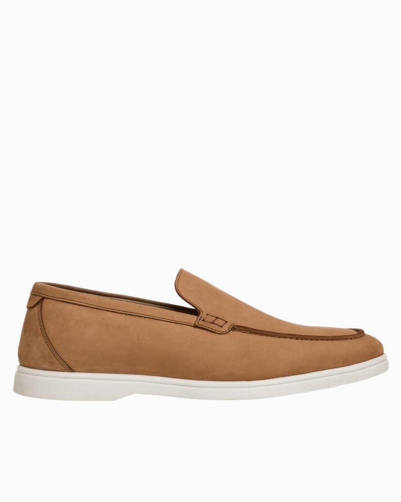 André Assous Maccan Tan Suede Loafers - Tan