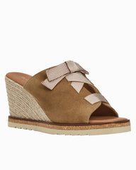 André Assous Mason Suede Wedges - Camel Suede