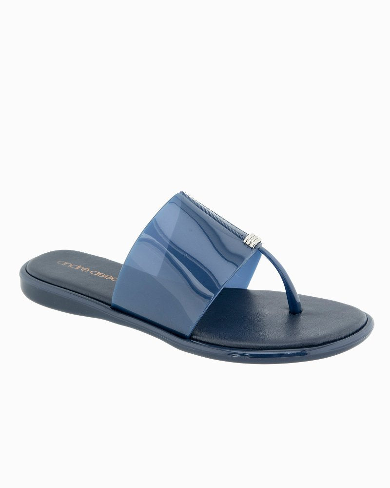 André Assous Naama Navy Jelly Sandals - Navy