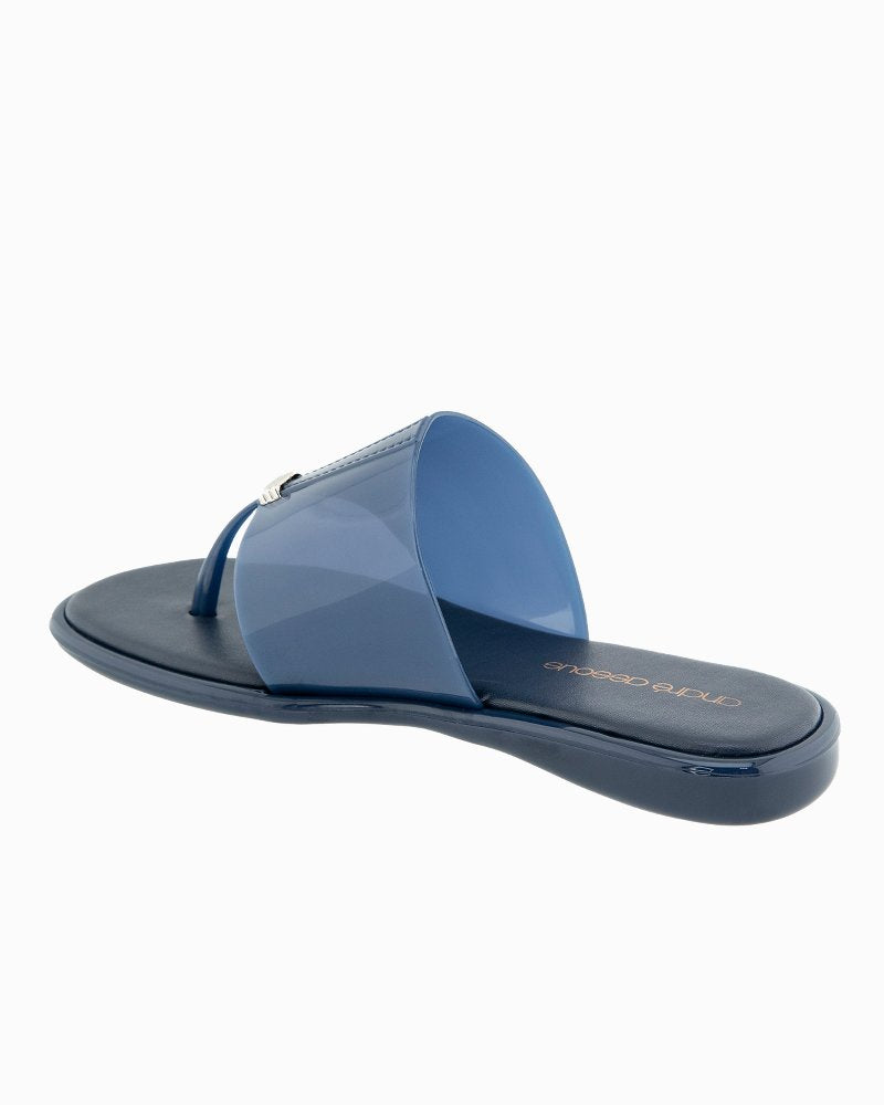 André Assous Naama Navy Jelly Sandals - Navy