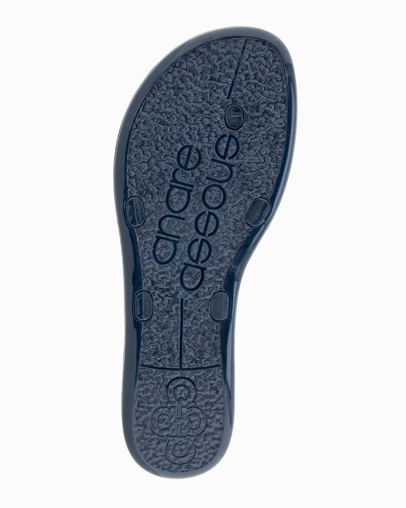 André Assous Naama Navy Jelly Sandals - Navy