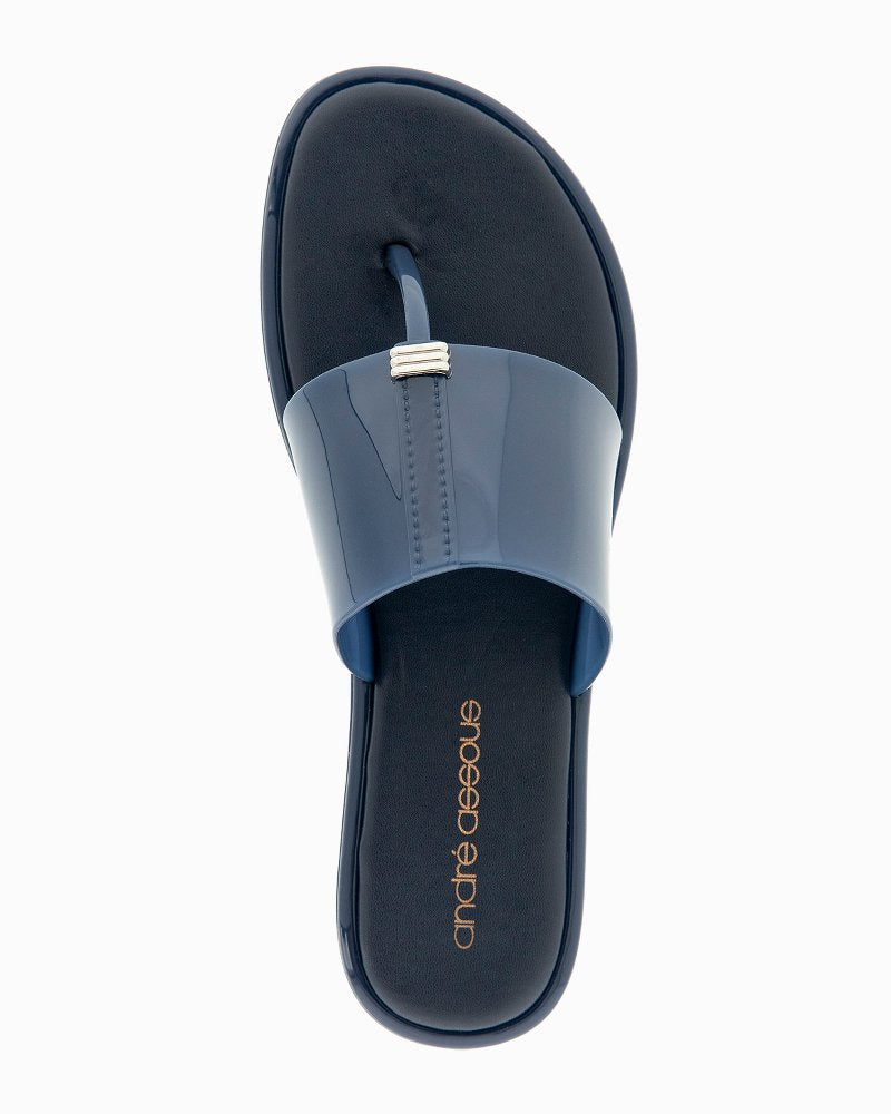André Assous Naama Navy Jelly Sandals - Navy