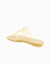 André Assous Naama Clear Jelly Sandals - Clear/Platino