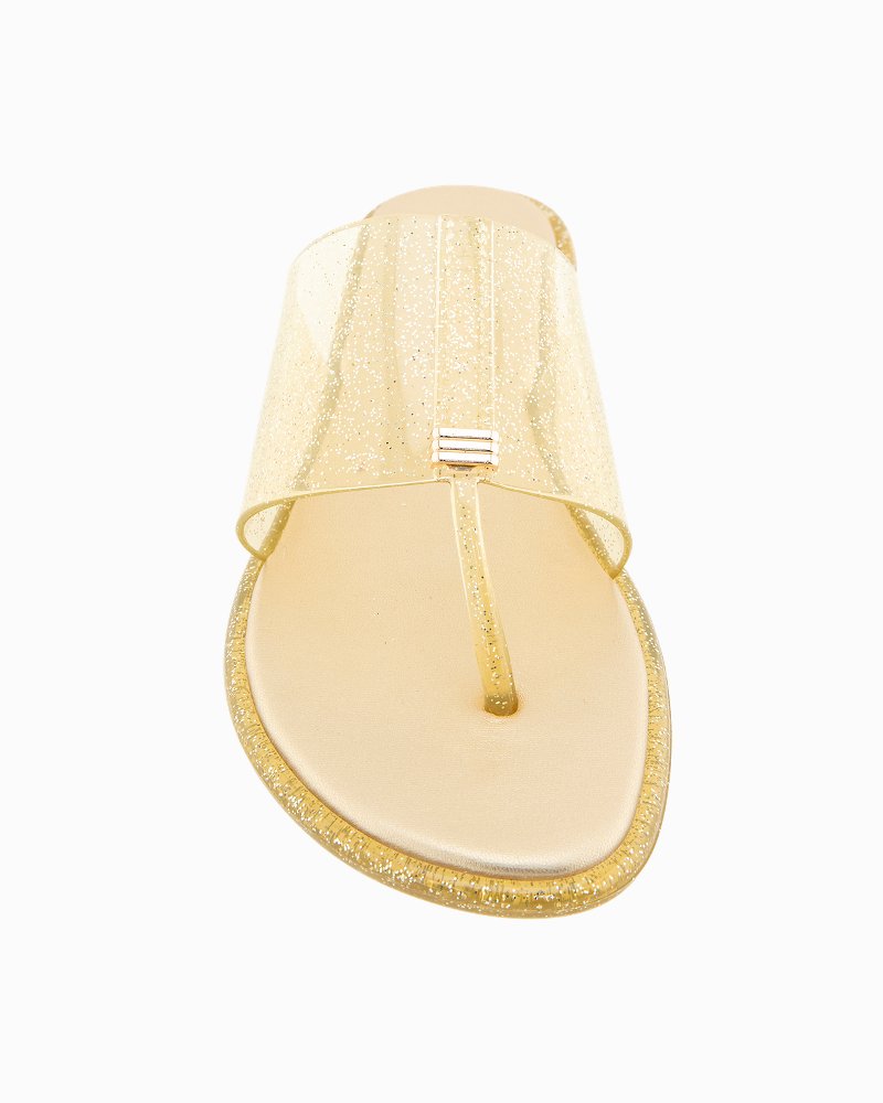 André Assous Naama Clear Jelly Sandals - Clear/Platino