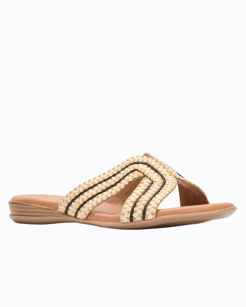 André Assous Nade Sandals - Natural/Black