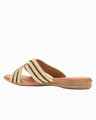 André Assous Nade Sandals - Natural/Black