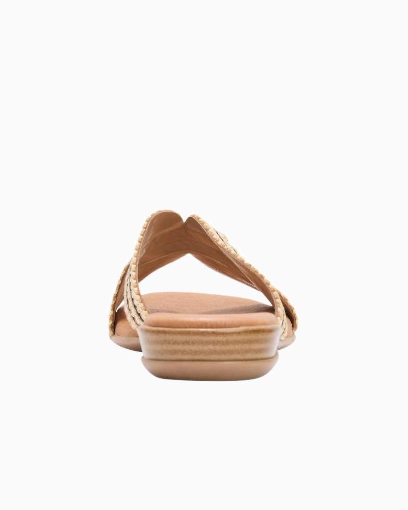 André Assous Nade Sandals - Natural/Black