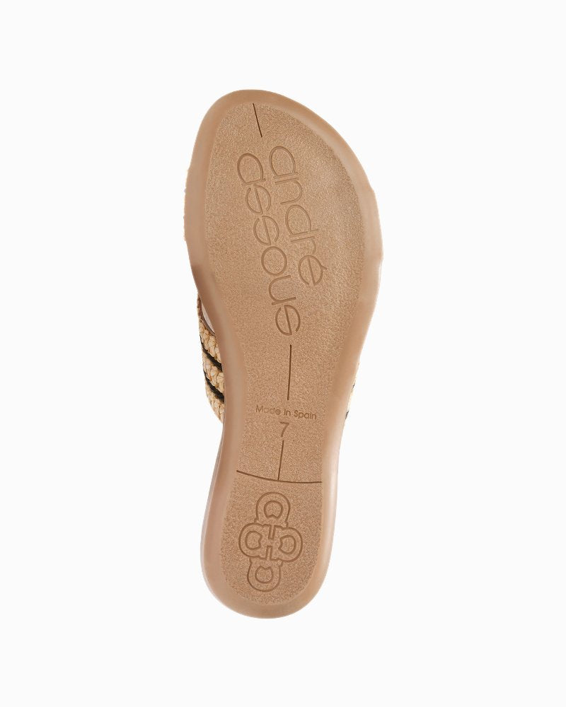 André Assous Nade Sandals - Natural/Black