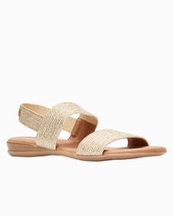 André Assous Nigella Woven Featherweights Sandals - Platino