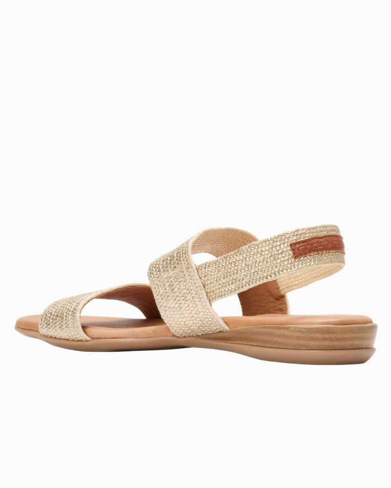 André Assous Nigella Woven Featherweights Sandals - Platino