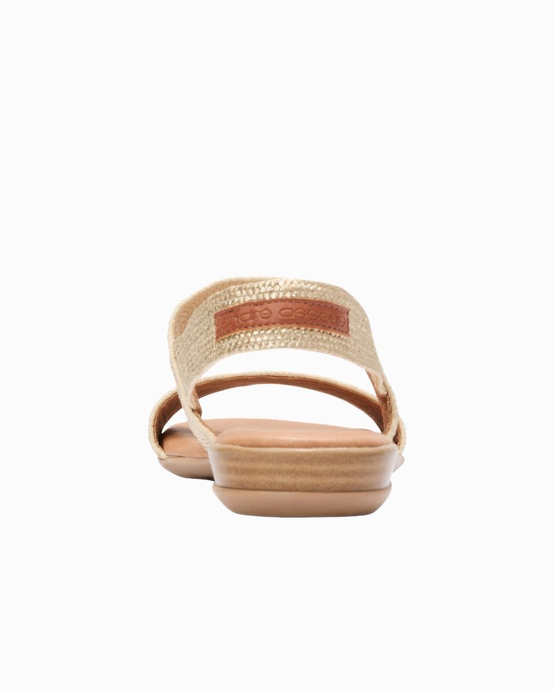 André Assous Nigella Woven Featherweights Sandals - Platino