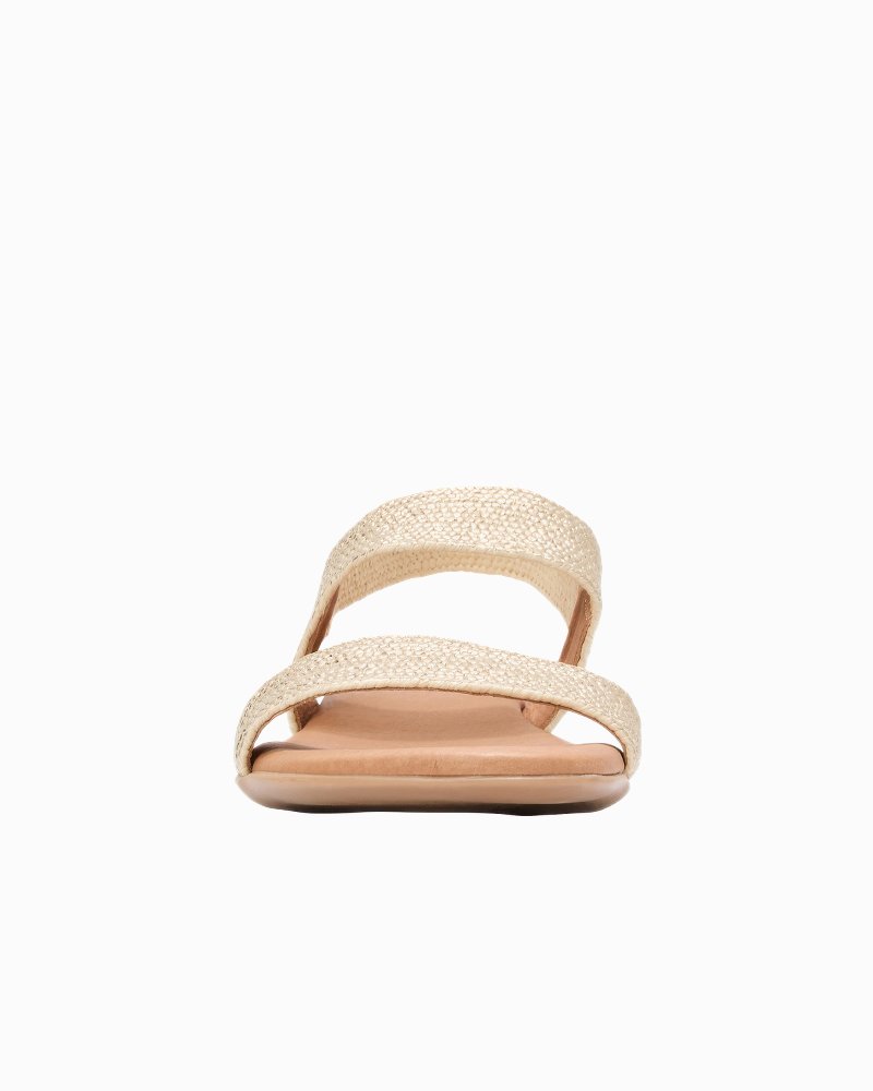André Assous Nigella Woven Featherweights Sandals - Platino