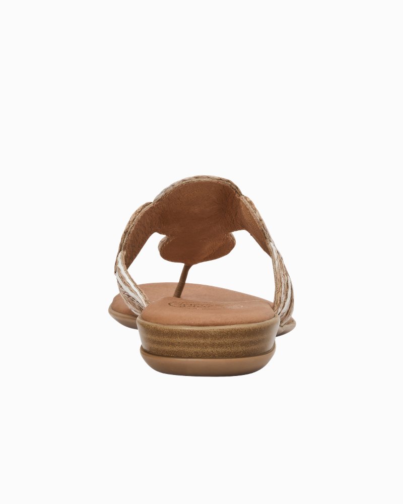 André Assous Nikky Raffia Featherweights Sandals - Cuero Multi