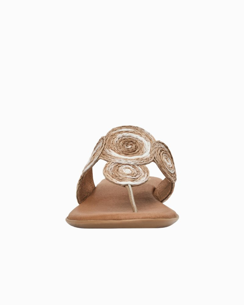 André Assous Nikky Raffia Featherweights Sandals - Cuero Multi