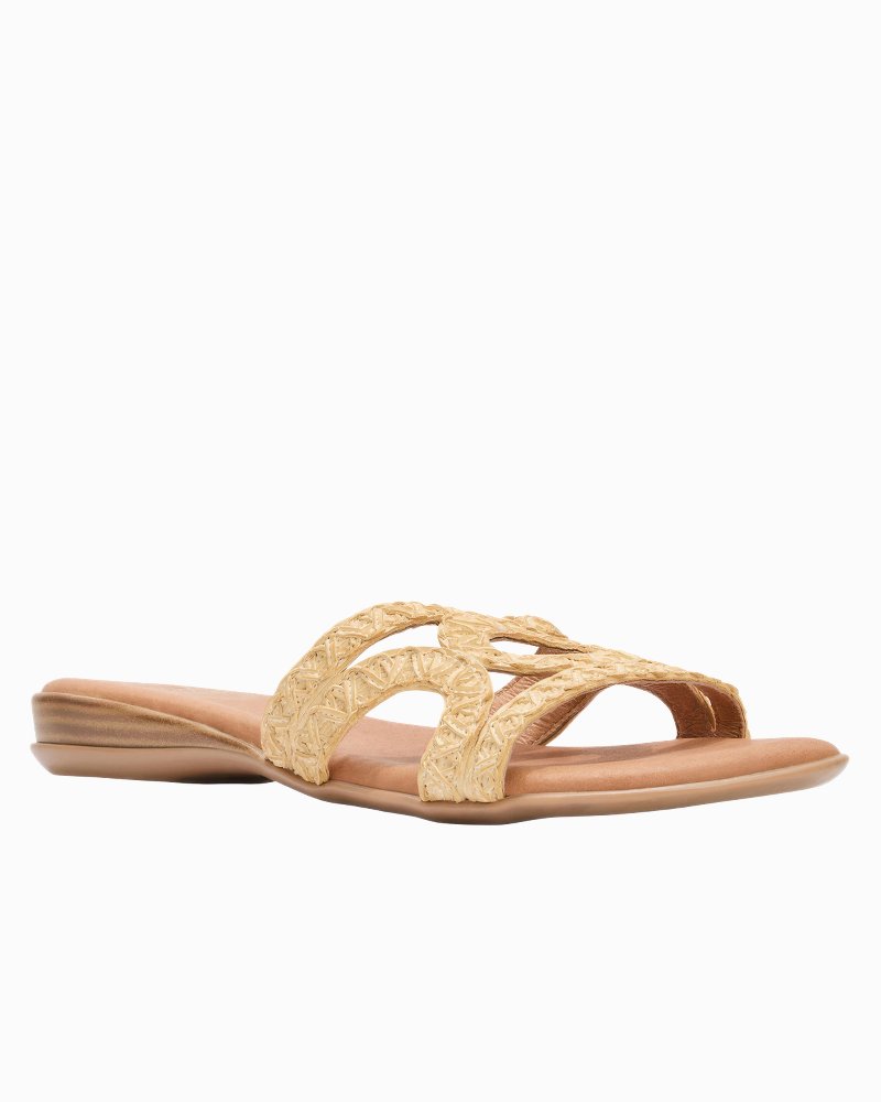 André Assous Nira Featherweights Sandals - Natural Raffia