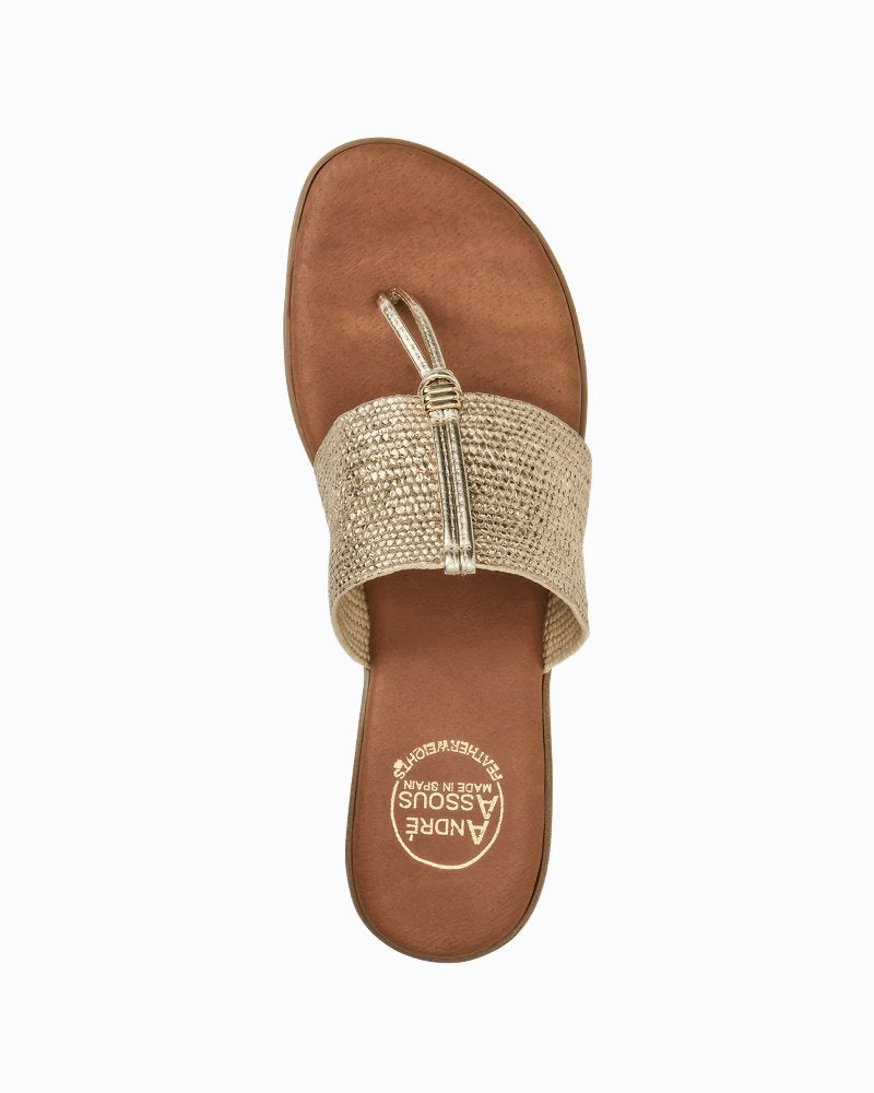 André Assous Nice Woven Featherweights Sandals - Platino