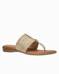 André Assous Nice Woven Featherweights Sandals - Platino