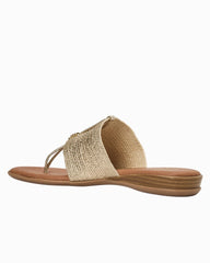 André Assous Nice Woven Featherweights Sandals - Platino