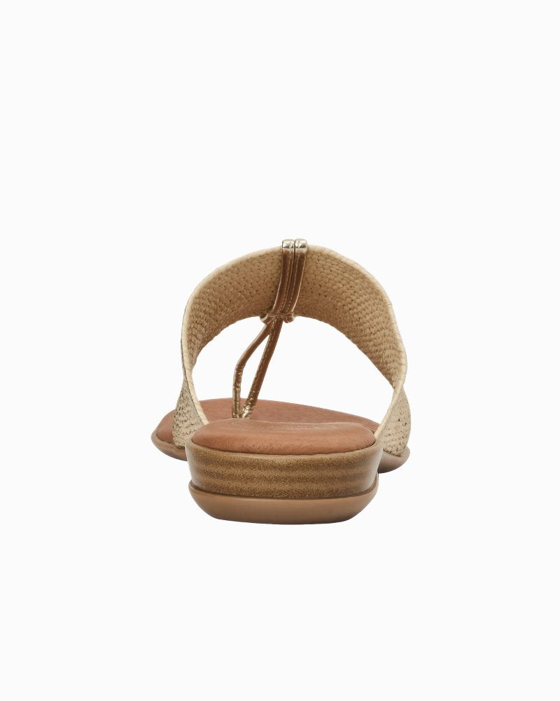 André Assous Nice Woven Featherweights Sandals - Platino