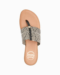 André Assous Nice Woven Featherweights Sandals - Natural/Black