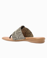 André Assous Nice Woven Featherweights Sandals - Natural/Black