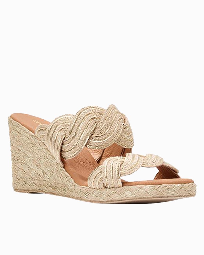 André Assous Nolita Natural Twist Wedges - Natural/Platino