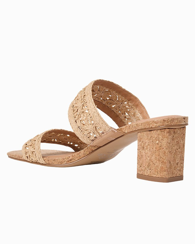 André Assous Rocio Raffia Heels - Natural/Natural