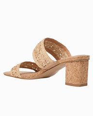 André Assous Rocio Raffia Heels - Natural/Natural