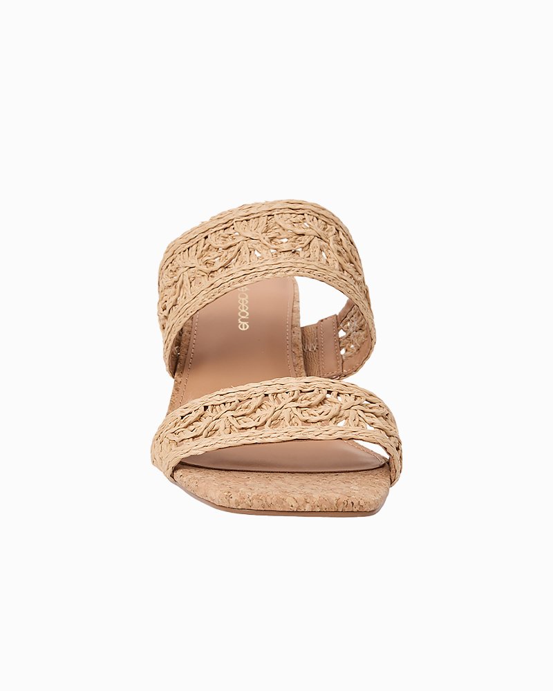 André Assous Rocio Raffia Heels - Natural/Natural