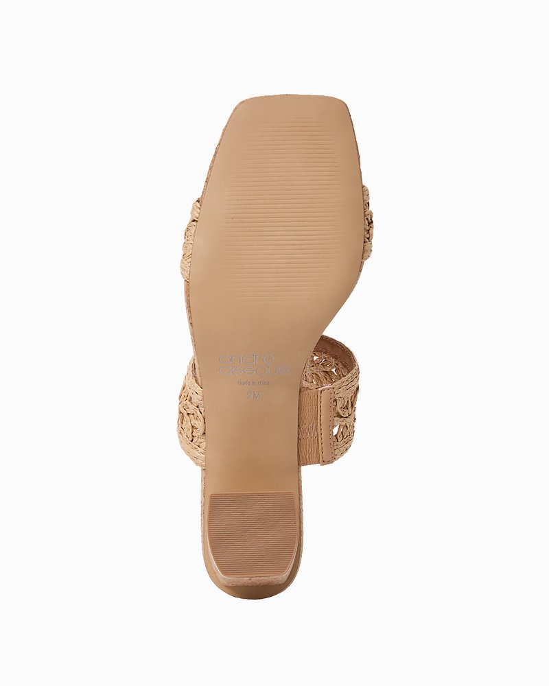 André Assous Rocio Raffia Heels - Natural/Natural