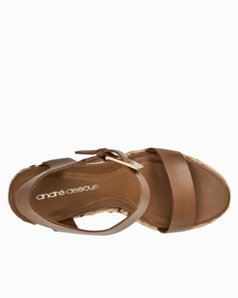André Assous Taliah Camel Wedges - Camel