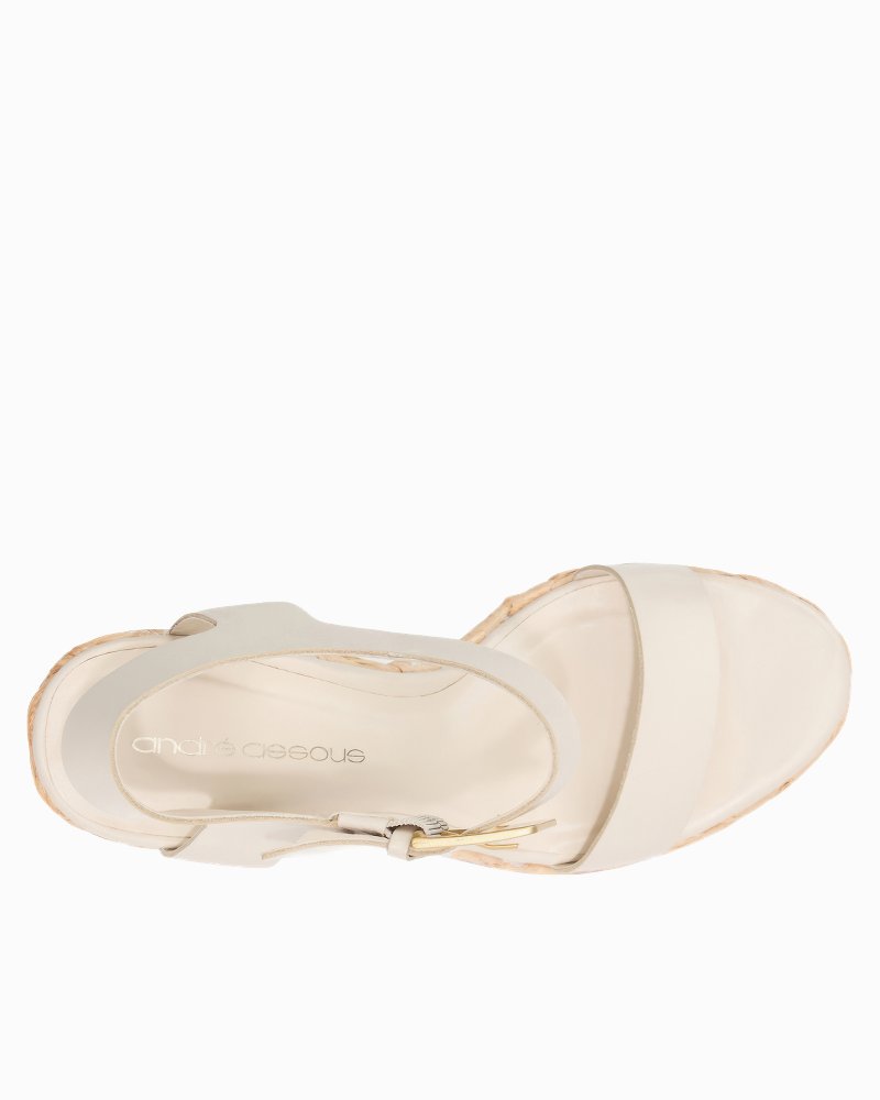 André Assous Taliah Bone Wedges - Bone
