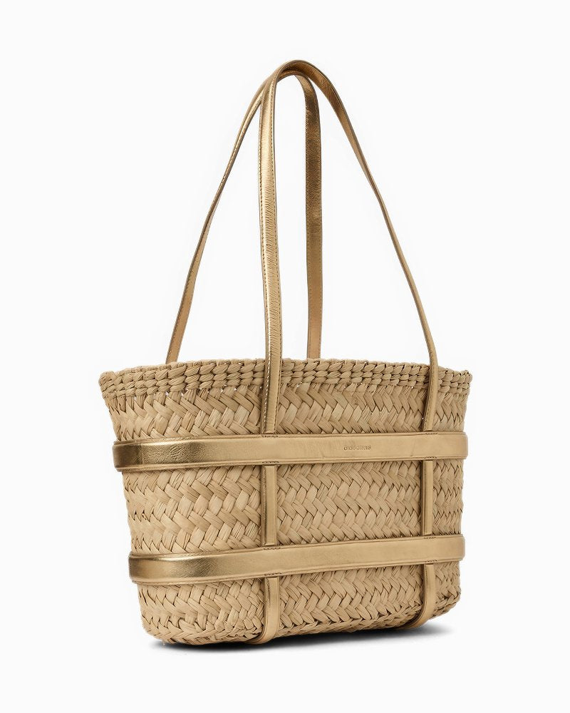 André Assous Marina Bucket Bag - Natural/Gold