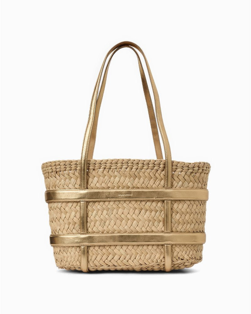 André Assous Marina Bucket Bag - Natural/Gold