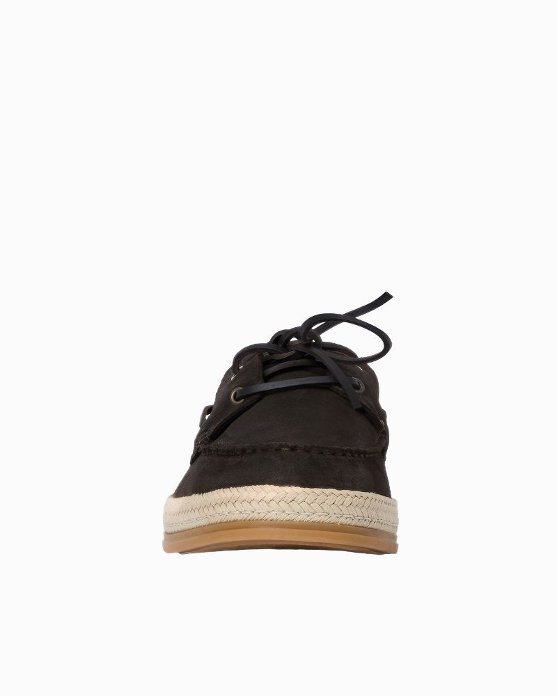 André Assous Allen Brown Suede Boat Shoes - Dark Brown