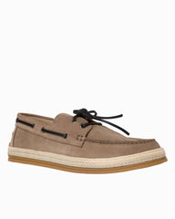 André Assous Allen Sand Suede Boat Shoes - Sand