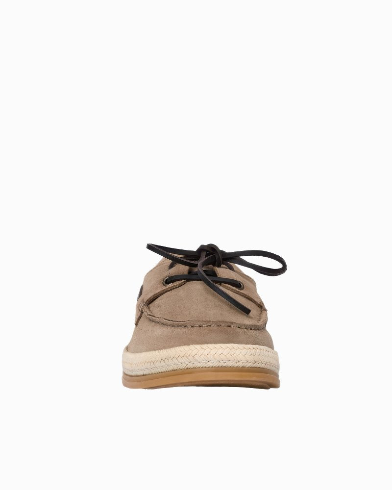 André Assous Allen Sand Suede Boat Shoes - Sand