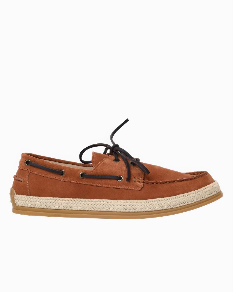André Assous Allen Brick Suede Boat Shoes - Brick