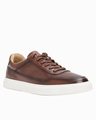 André Assous Andrew Brown Leather Sneakers - Dark Brown
