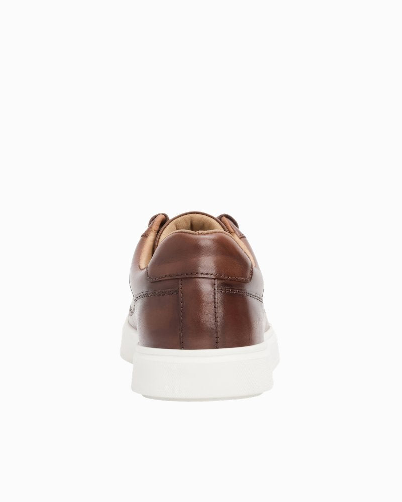 André Assous Andrew Brown Leather Sneakers - Dark Brown
