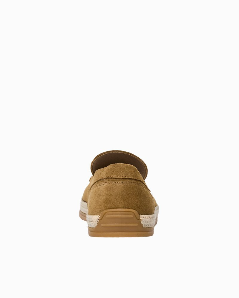 André Assous Angelo Cognac Suede Loafers - Cognac